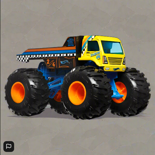 Hot Wheels Monster Trucks Diecast Cars Oversized Haulin 64 1:24 Scale