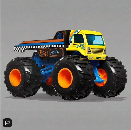 Hot Wheels Monster Trucks Diecast Cars Oversized Haulin 64 1:24 Scale