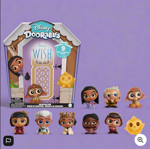Disney Doorables Wish Collection Peek Mini Figures 9 Pack