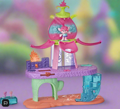 TROLLS World Tour Blooming Pod Stage Musical Playset