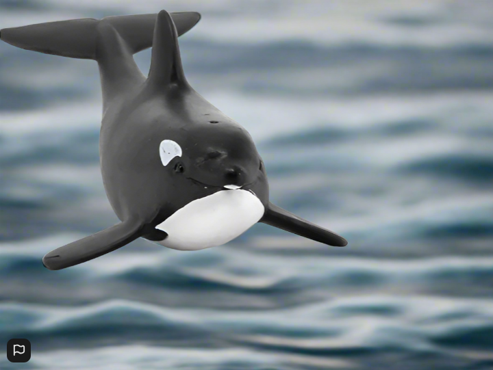 Schleich Baby Orca Animal Figure