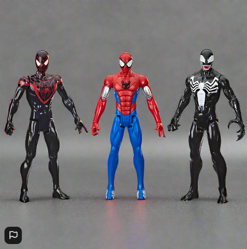 Marvel Spider-Man Titan Hero Series Miles Morales, Spider-Man and Venom