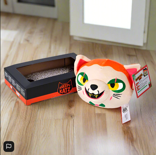 Kreepy Katz Litter Tray 10cm Kandy Soft Toy