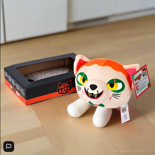 Kreepy Katz Litter Tray 10cm Kandy Soft Toy