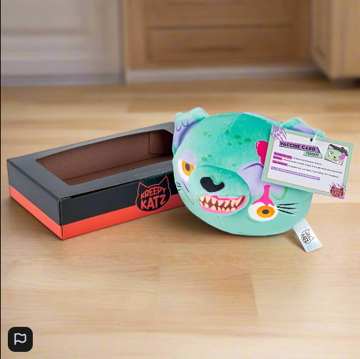 Kreepy Katz Litter Tray 10cm Fungus Plush