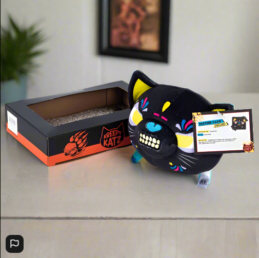 Kreepy Katz Litter Tray 10cm Oscuro Plush