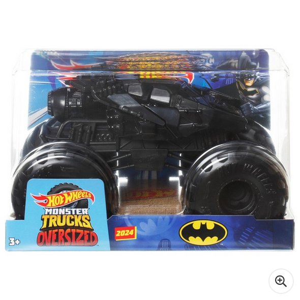 Hot Wheels Monster Trucks Diecast Cars Oversized Batman Tumbler 1:24 Scale