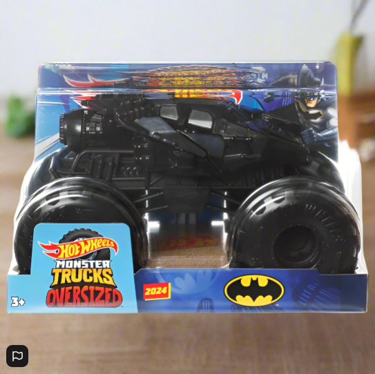 Hot Wheels Monster Trucks Diecast Cars Oversized Batman Tumbler 1:24 Scale