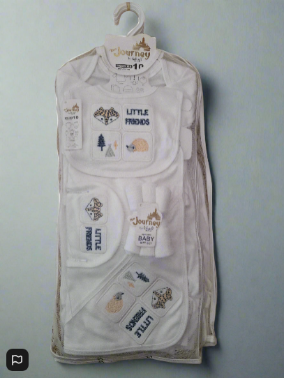 100% Cotton Baby Gift Set – 10 Essential Items for Newborns