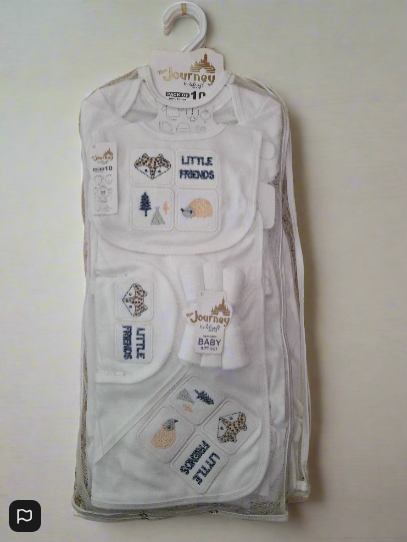 100% Cotton Baby Gift Set – 10 Essential Items for Newborns