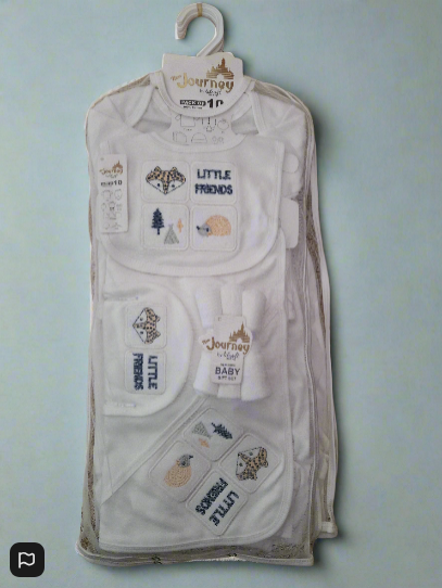 100% Cotton Baby Gift Set – 10 Essential Items for Newborns