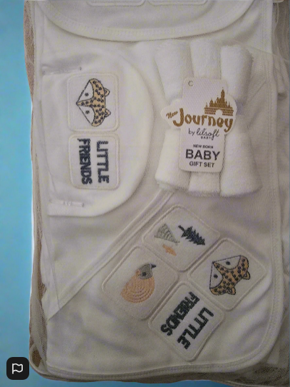 100% Cotton Baby Gift Set – 10 Essential Items for Newborns