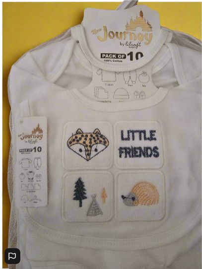 100% Cotton Baby Gift Set – 10 Essential Items for Newborns