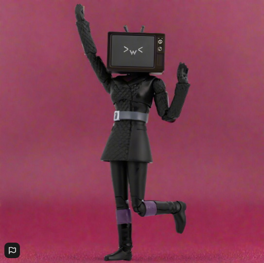 Skibidi Toilet Action Figure Deluxe TV Woman 15cm