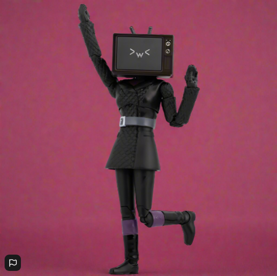 Skibidi Toilet Action Figure Deluxe TV Woman 15cm