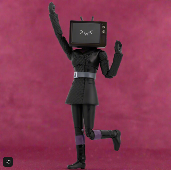 Skibidi Toilet Action Figure Deluxe TV Woman 15cm