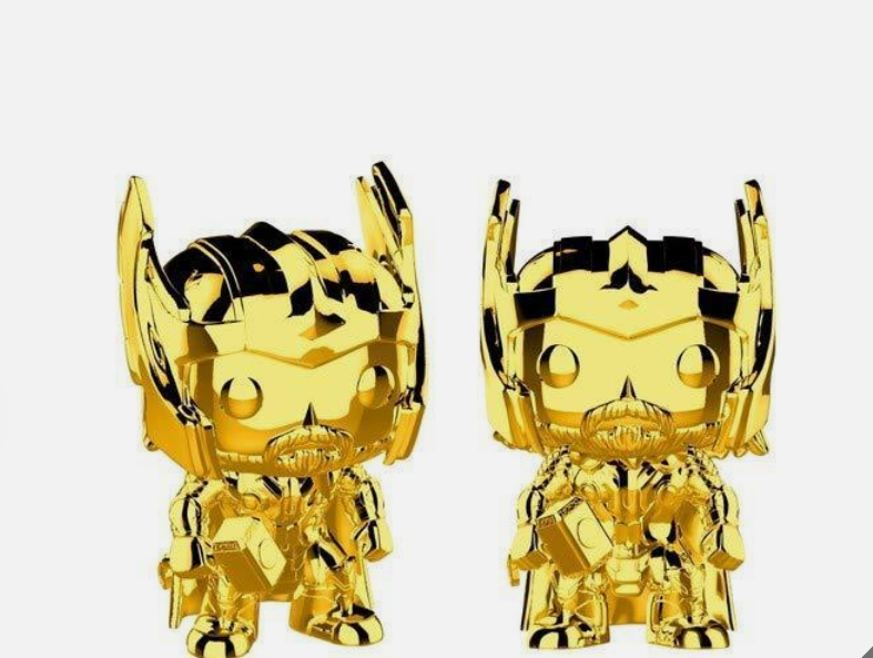 Funko Pop THOR In CHROME NO 381 Marvel  Avengers Action Figure