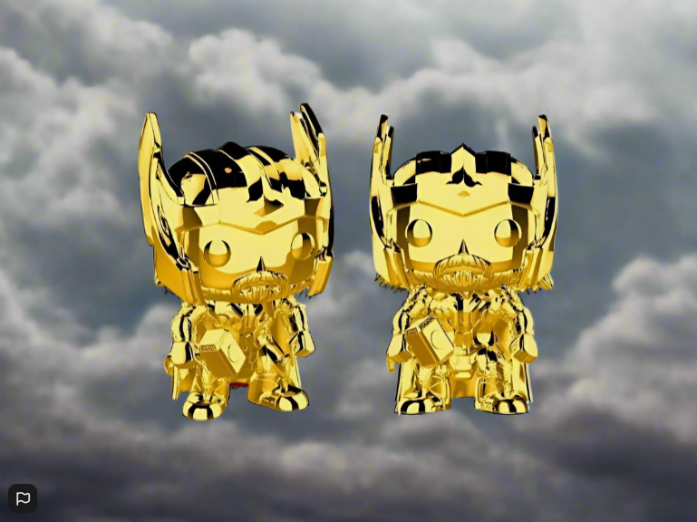 Funko Pop THOR In CHROME NO 381 Marvel  Avengers Action Figure