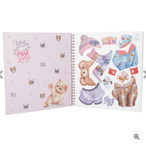 TOPModel Colouring Pages Book Kitty