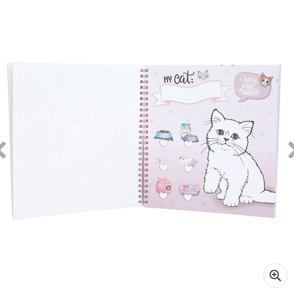 TOPModel Colouring Pages Book Kitty