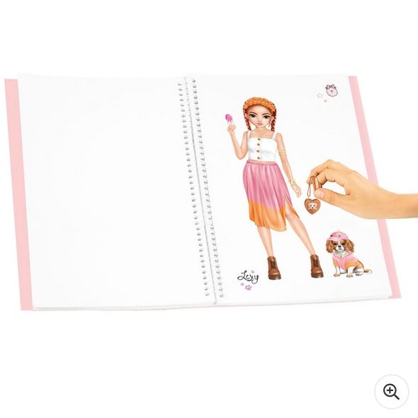 TOPModel Dress Me Up Colouring and Sticker Book