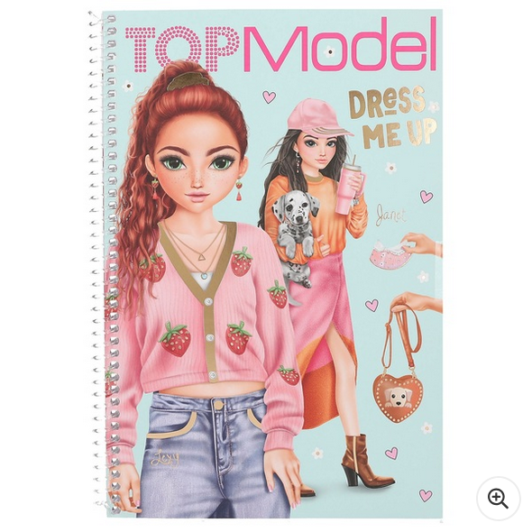TOPModel Dress Me Up Colouring and Sticker Book
