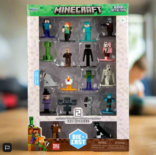 Minecraft Diecast Nano Figures 18 Pack