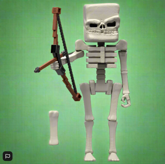 Minecraft Movie Action Figure Skeleton