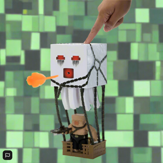 Minecraft Movie Playset Blast Attack Ghast