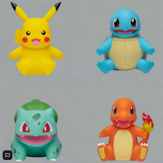 Pokémon Select Action Figures Kanto Region 4 Pack
