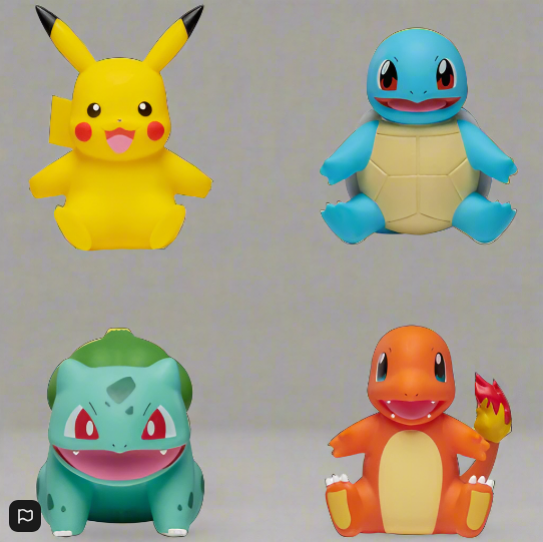 Pokémon Select Action Figures Kanto Region 4 Pack