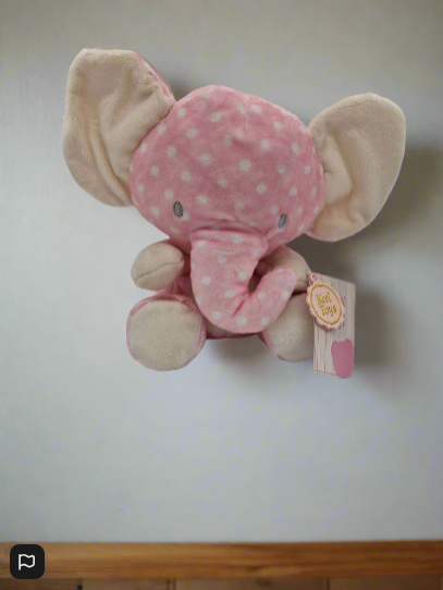 Keel Toys 20 cm Pink Spotty Elephant Plush
