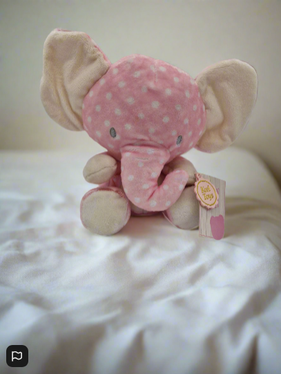 Keel Toys 20 cm Pink Spotty Elephant Plush