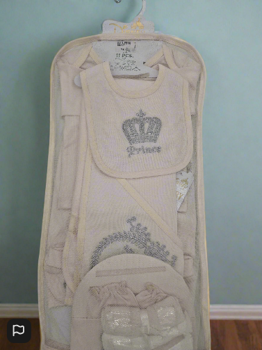 Baby House Baby Gift Set 11 Pieces Prince In Cream