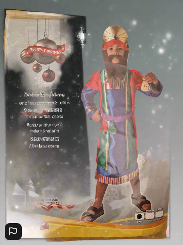 Christmas Nativity King/ Wiseman  Boy Costume 3/4 Years