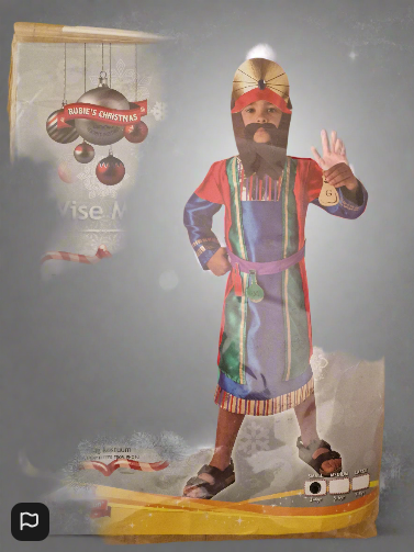 Christmas Nativity King/ Wiseman  Boy Costume 3/4 Years