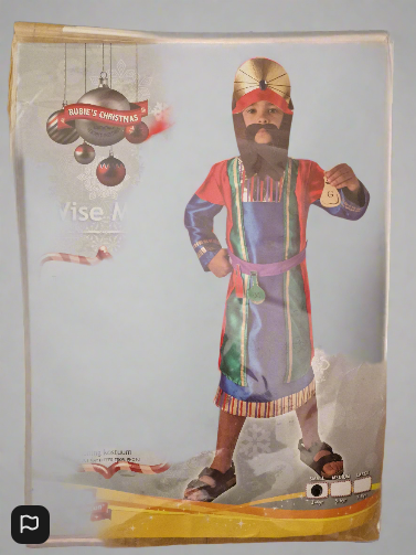 Christmas Nativity King/ Wiseman  Boy Costume 3/4 Years