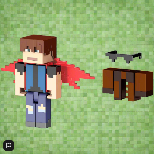 Minecraft Creator Series Mini Figure Ripped Jeans