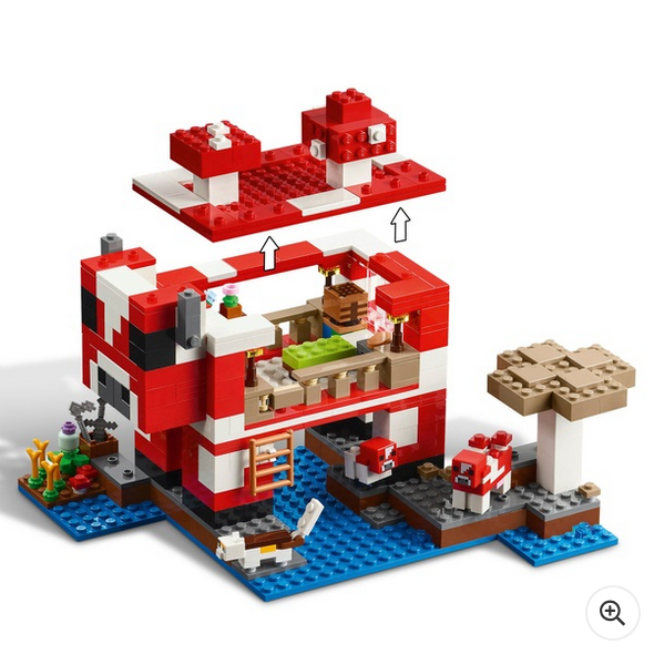 Minecraft LEGO  21270 The Mooshroom House Set