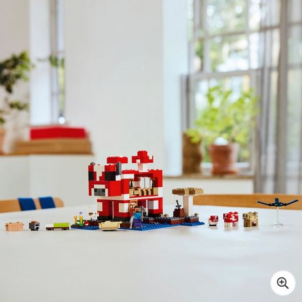 Minecraft LEGO  21270 The Mooshroom House Set