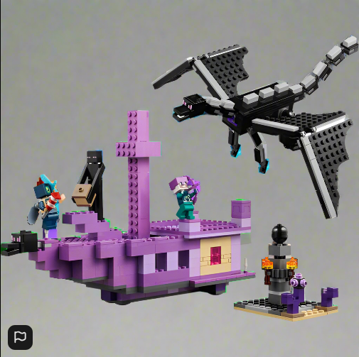 Minecraft LEGO 21264 World The Ender Dragon and End Ship Set