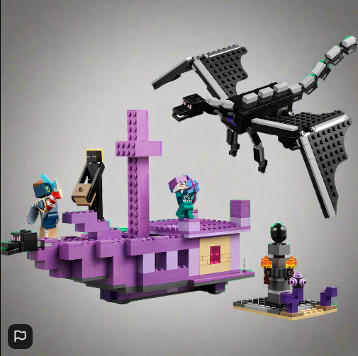 Minecraft LEGO 21264 World The Ender Dragon and End Ship Set