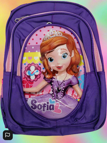 Childrens Bag Sofia The First 3D  Purple