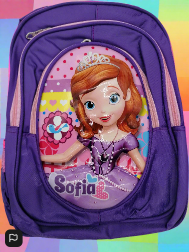 Childrens Bag Sofia The First 3D  Purple