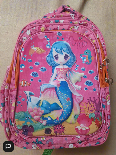 Childrens Bag Mermaid 3D Pink