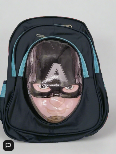 Marvel Captain America 3D Childrens Bag Black