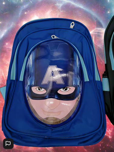Marvel Captain America 3D Childrens Bag Blue