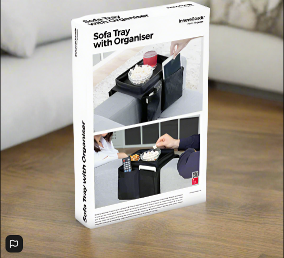 InnovaGoods Sofa Tray with Organiser for Remote Controls