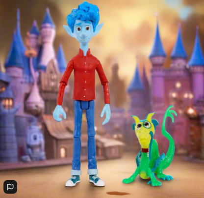 Disney Pixar's Onward Core Figure Ian Lightfoot Action Figure And Blazey