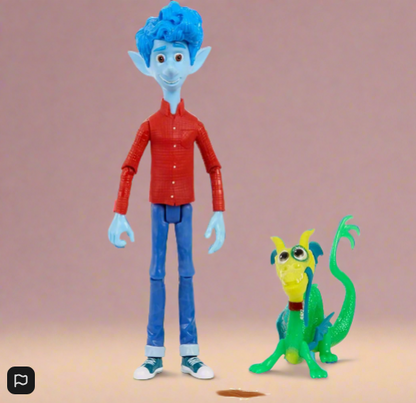 Disney Pixar's Onward Core Figure Ian Lightfoot Action Figure And Blazey